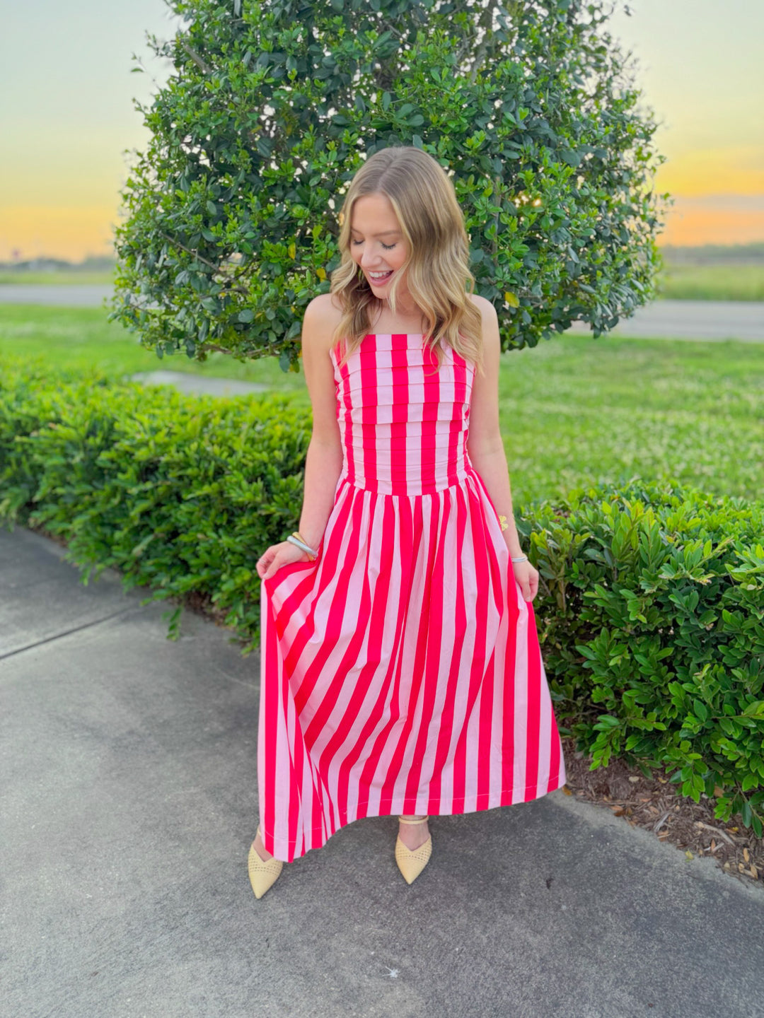 BRIGHT IDEA MIDI DRESS
