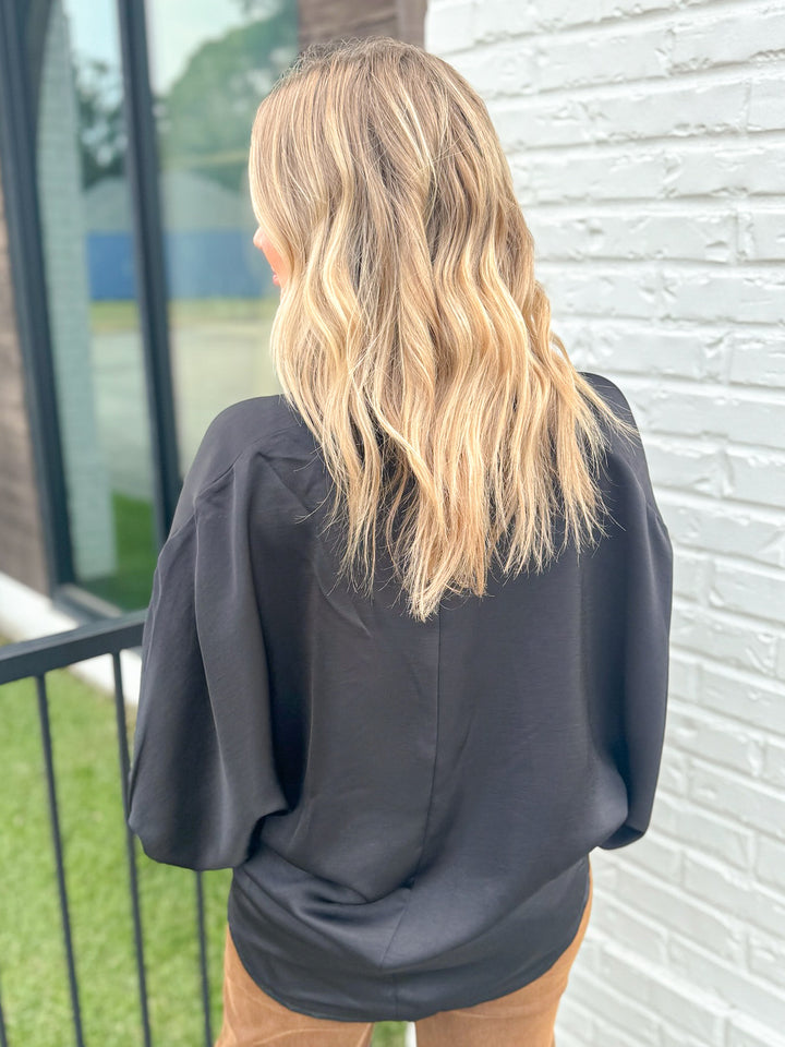 SATIN SOCIETY BLOUSE