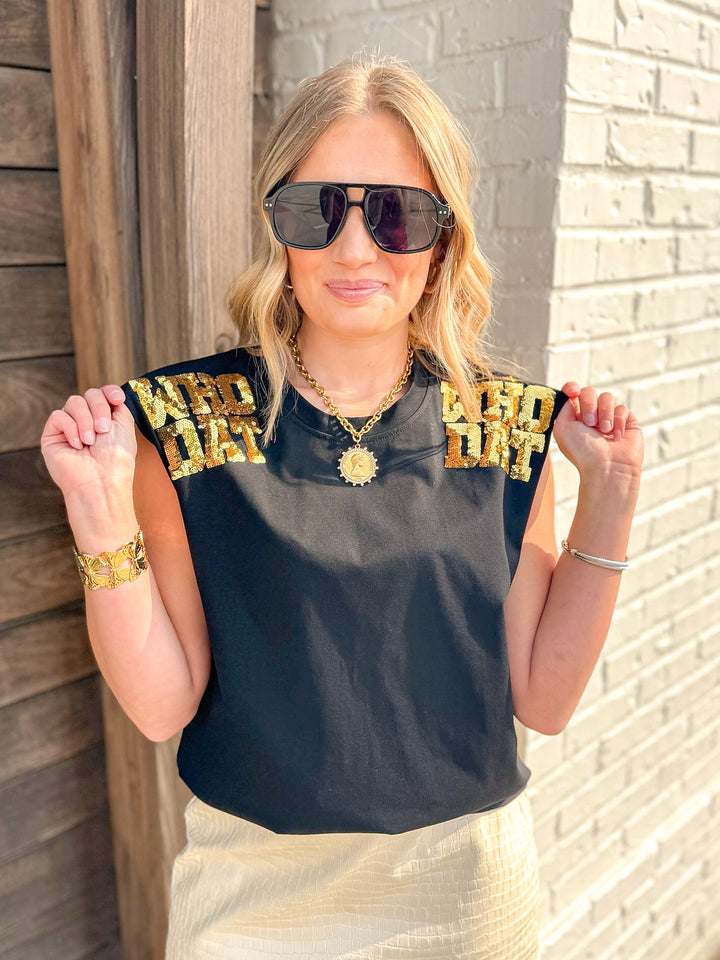 WHO DAT SEQUIN TANK
