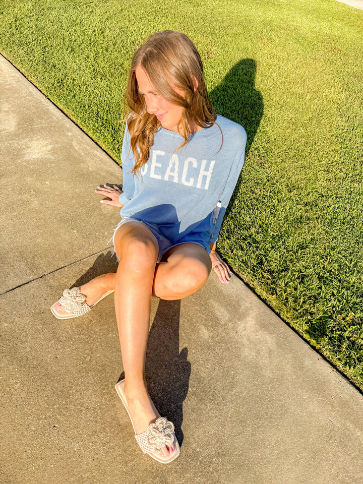BEACH BOUND KNIT TOP