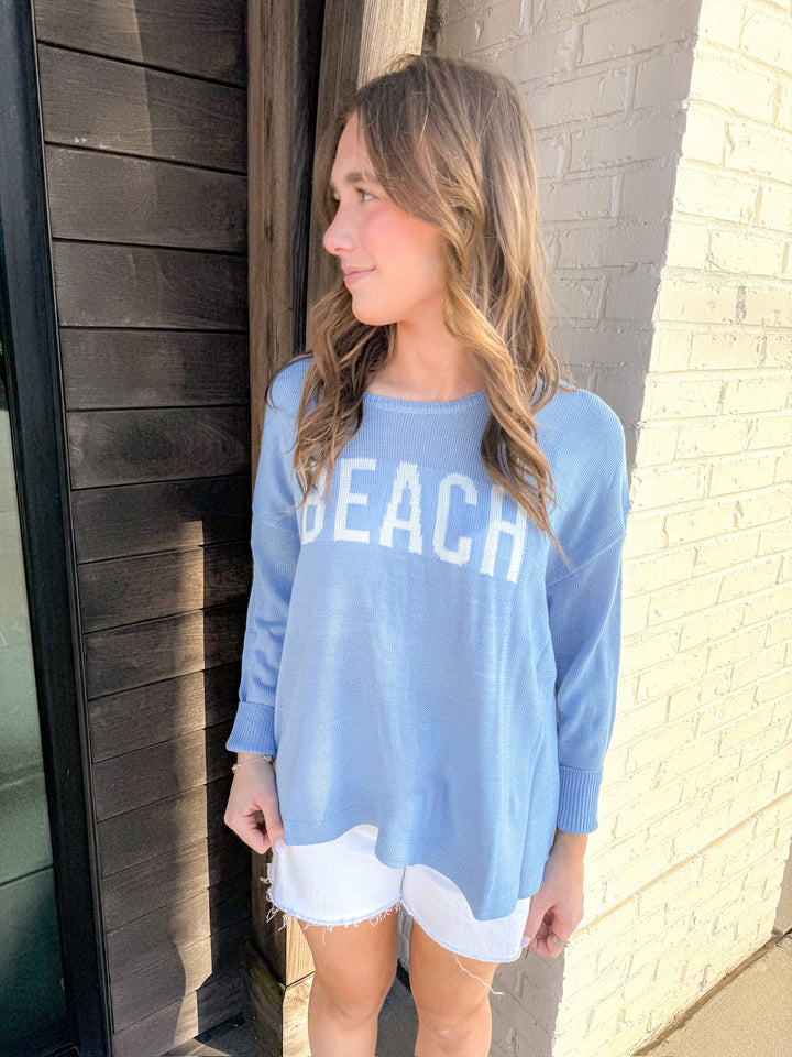 BEACH BOUND KNIT TOP