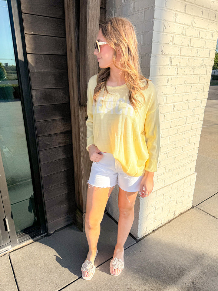 BEACH BOUND KNIT TOP