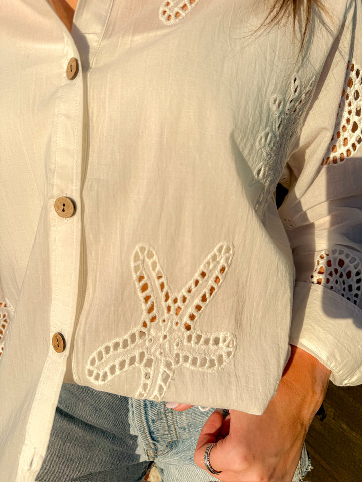 THE BEACH WALK BUTTON UP