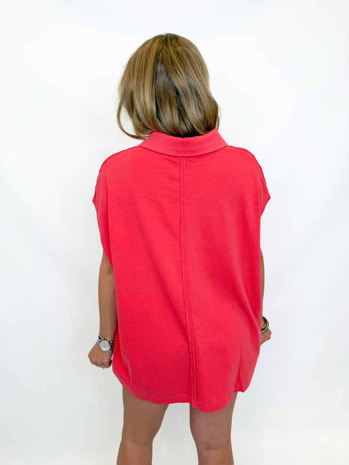 HALLIE COLLARED TOP