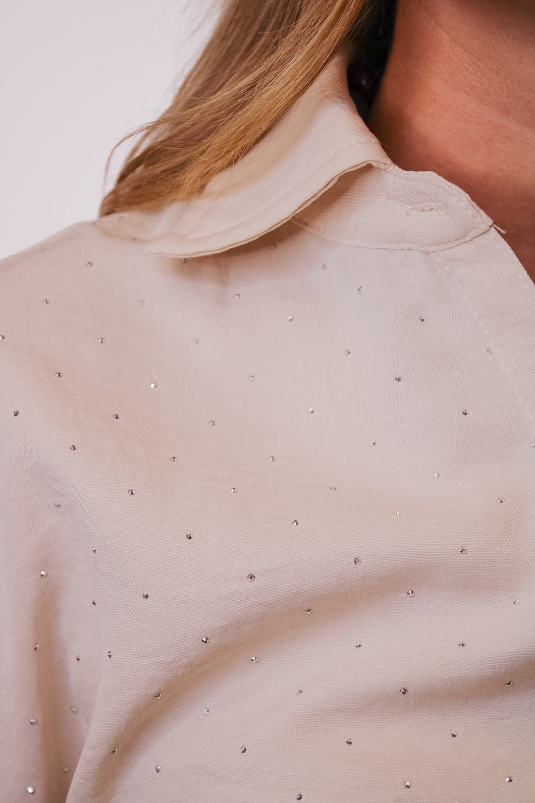 STELLA STUDDED BUTTON DOWN TOP