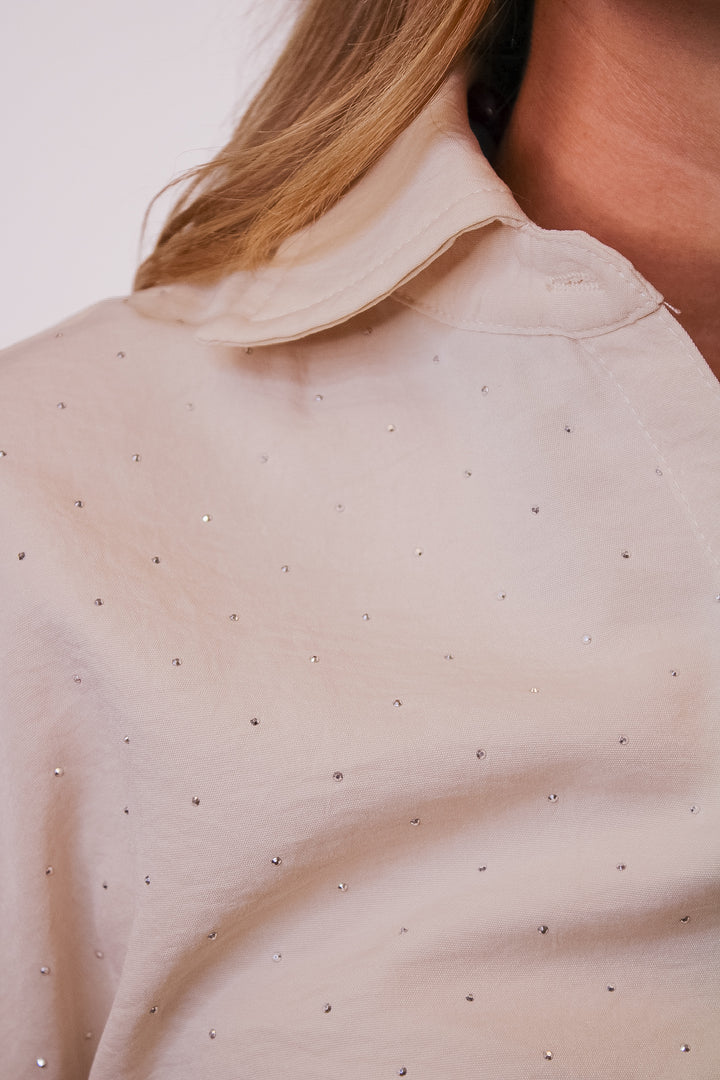 STELLA STUDDED BUTTON DOWN TOP