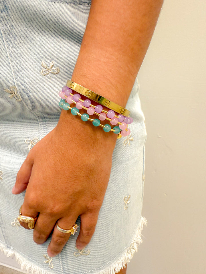 STELLA GLASS BEADED BRACELET