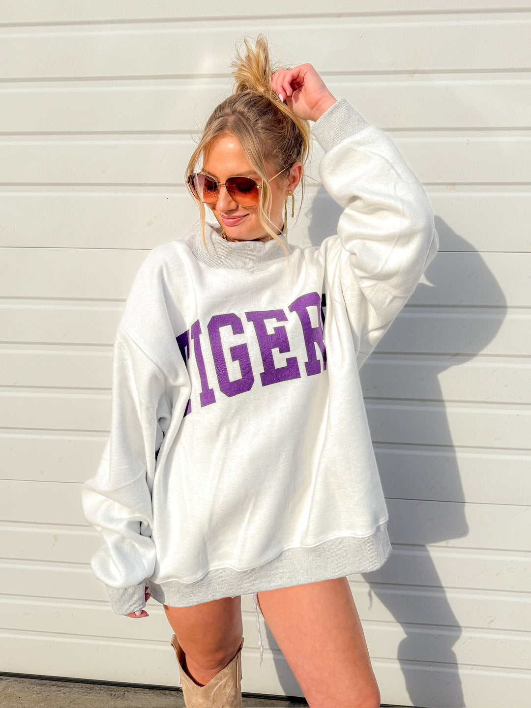 LOUISIANA/TIGERS REVERSIBLE SWEATSHIRT