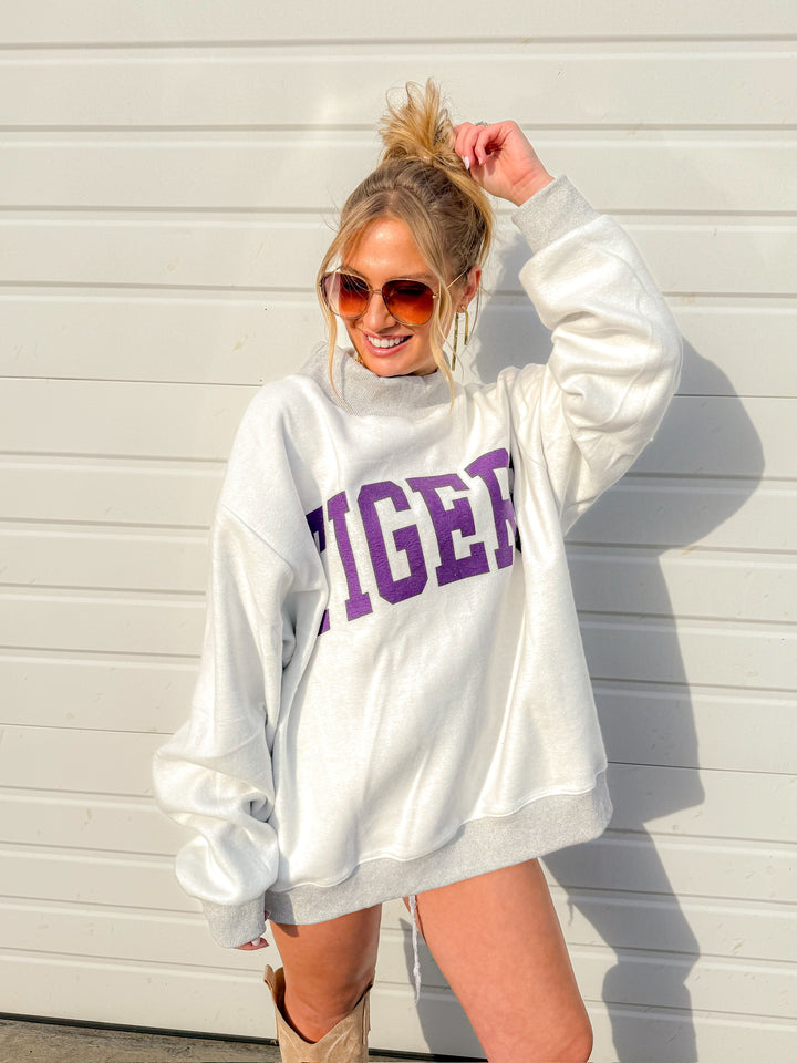 LOUISIANA/TIGERS REVERSIBLE SWEATSHIRT
