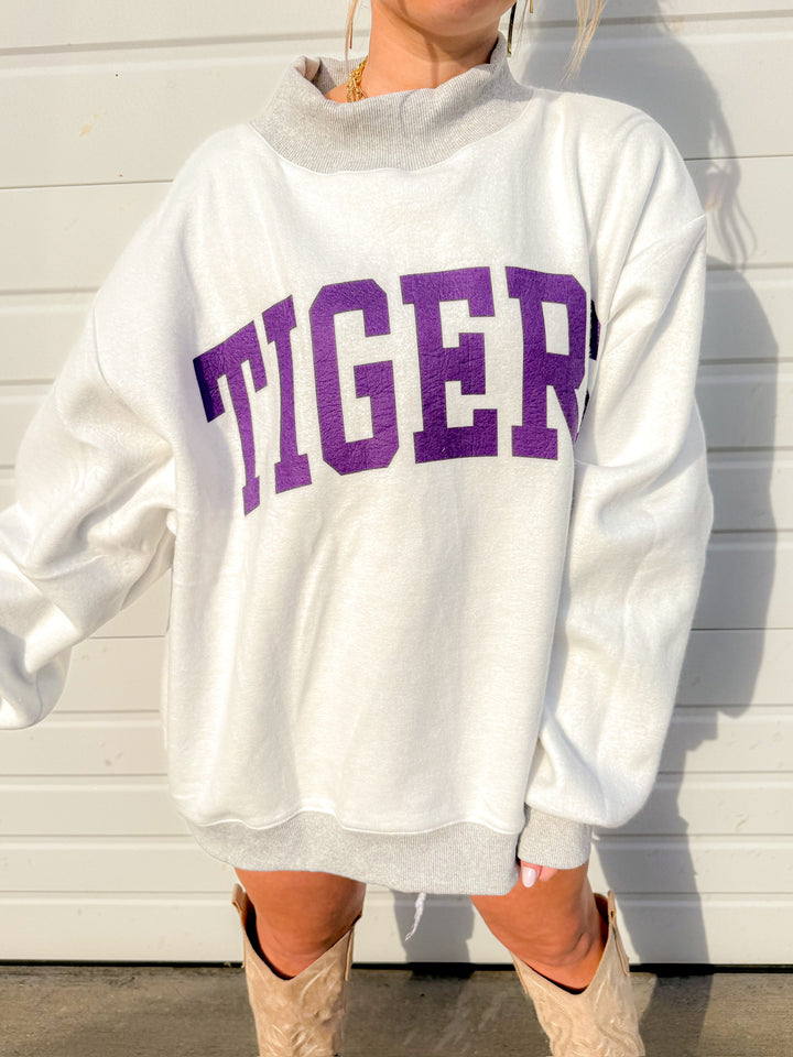 LOUISIANA/TIGERS REVERSIBLE SWEATSHIRT