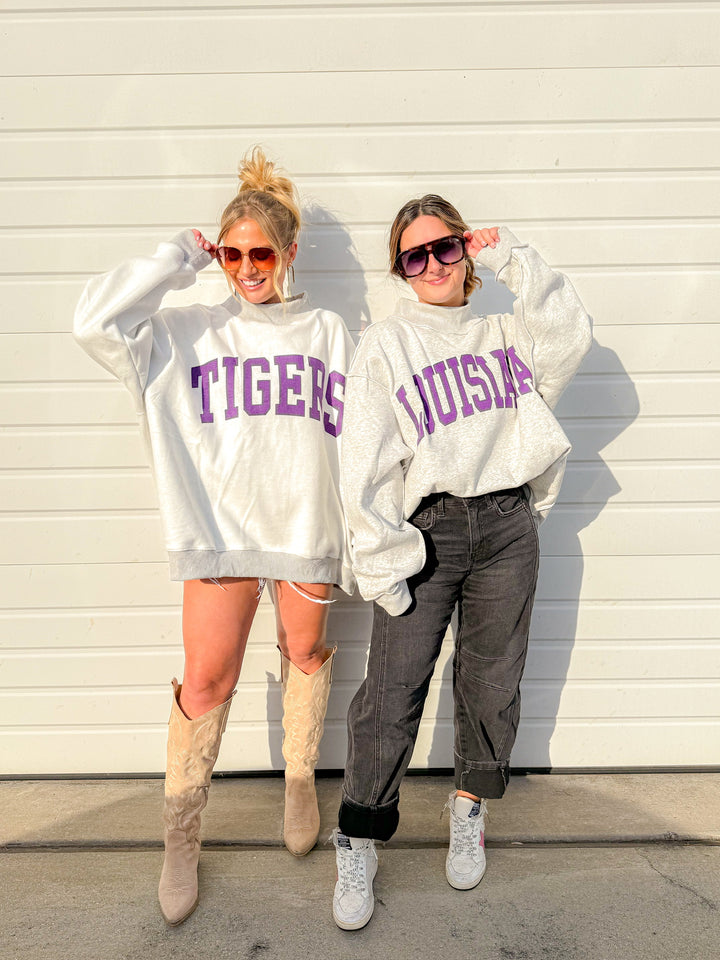 LOUISIANA/TIGERS REVERSIBLE SWEATSHIRT