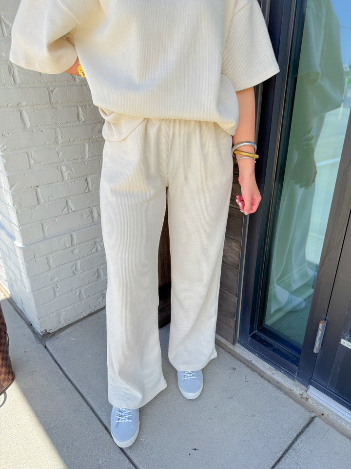 BARE NECESSITIES RIBBED MATCHING SET PANTS