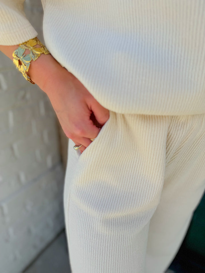 BARE NECESSITIES RIBBED MATCHING SET PANTS