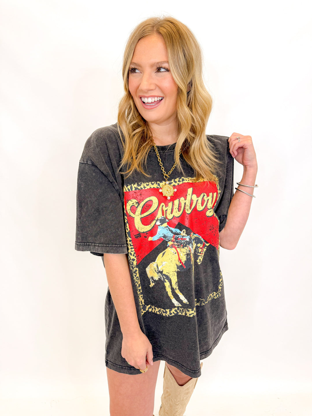 COWBOY UP GRAPHIC TEE