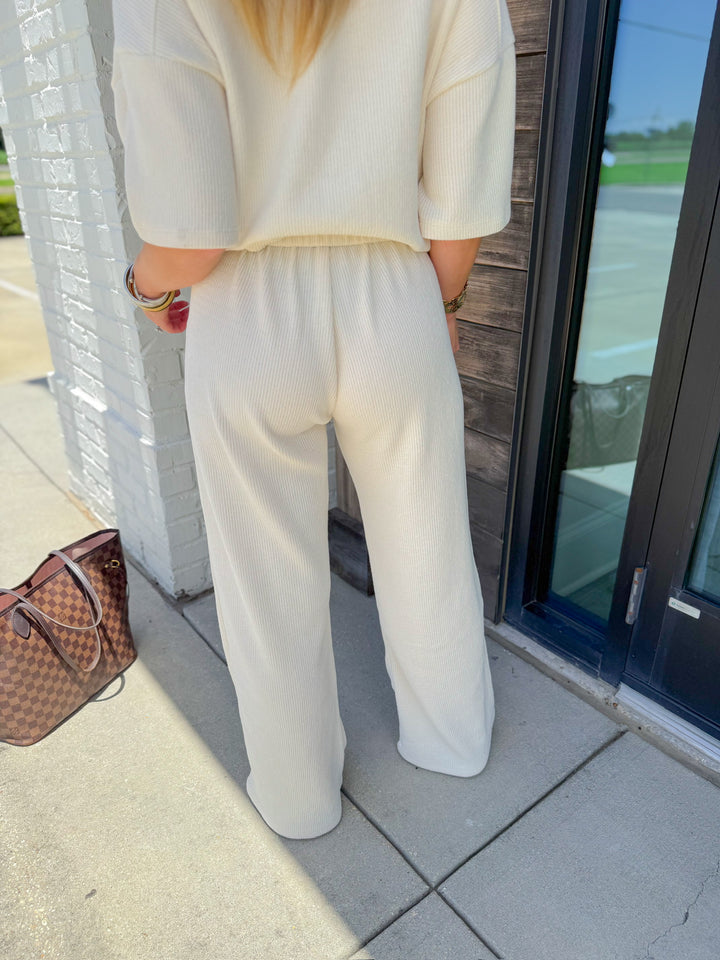 BARE NECESSITIES RIBBED MATCHING SET PANTS