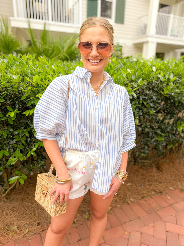 THE CLEAN CUT STRIPE TOP