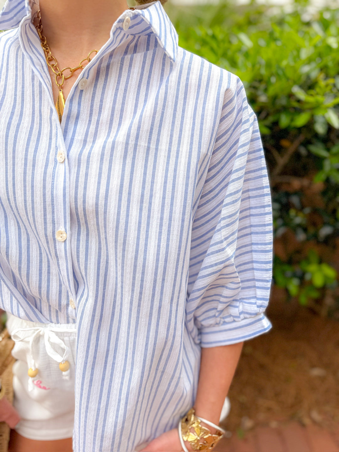 THE CLEAN CUT STRIPE TOP