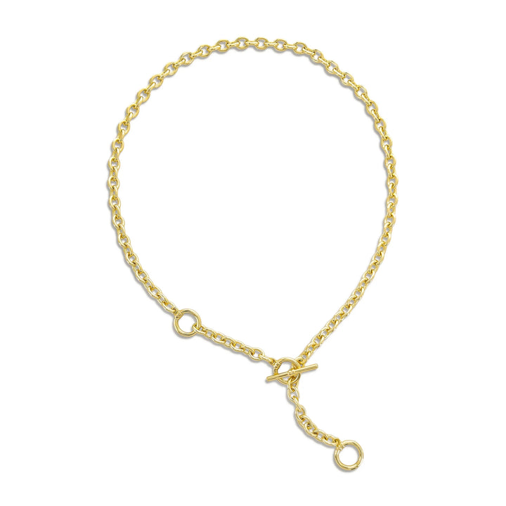 OVAL CHAIN TOGGLE NECKLACE
