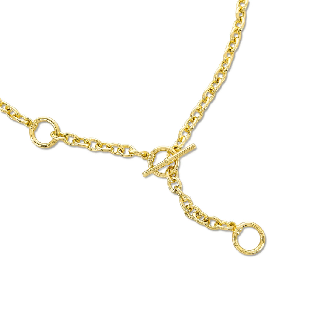 OVAL CHAIN TOGGLE NECKLACE
