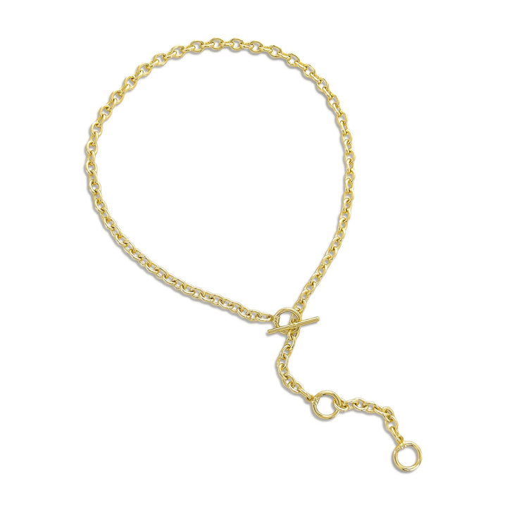 OVAL CHAIN TOGGLE NECKLACE