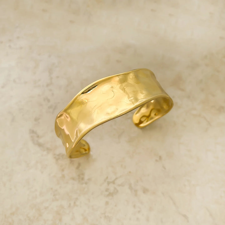 GOLD WATER RESISTANT CUFF BRACELET