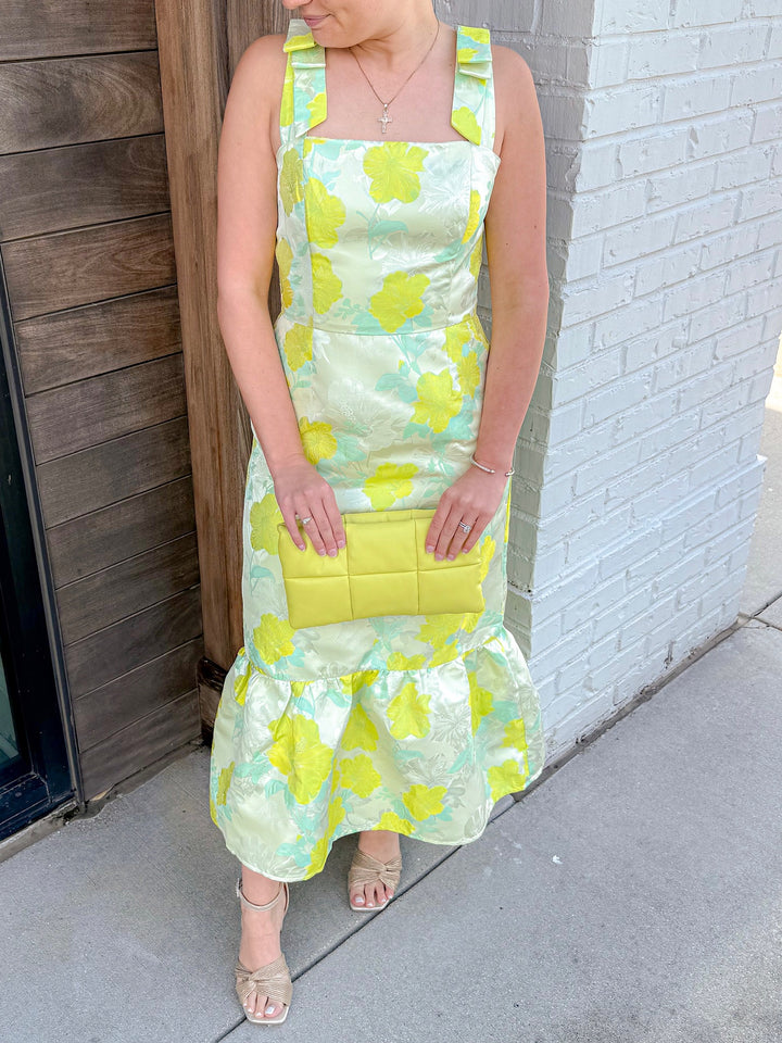 CITRUS FIZZ MIDI DRESS