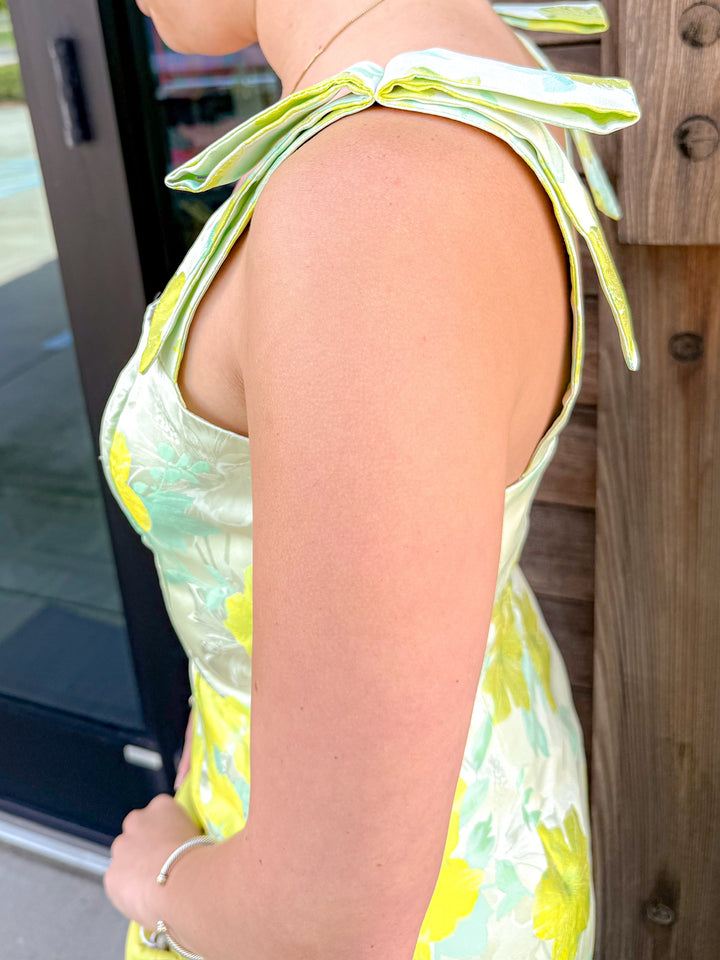 CITRUS FIZZ MIDI DRESS