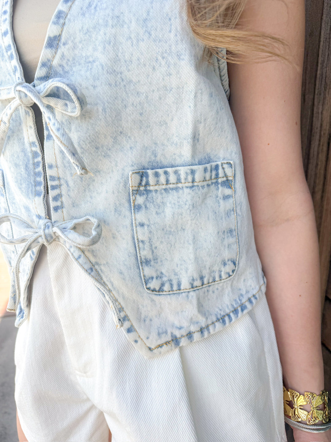 KNOT YOUR AVERAGE DENIM VEST