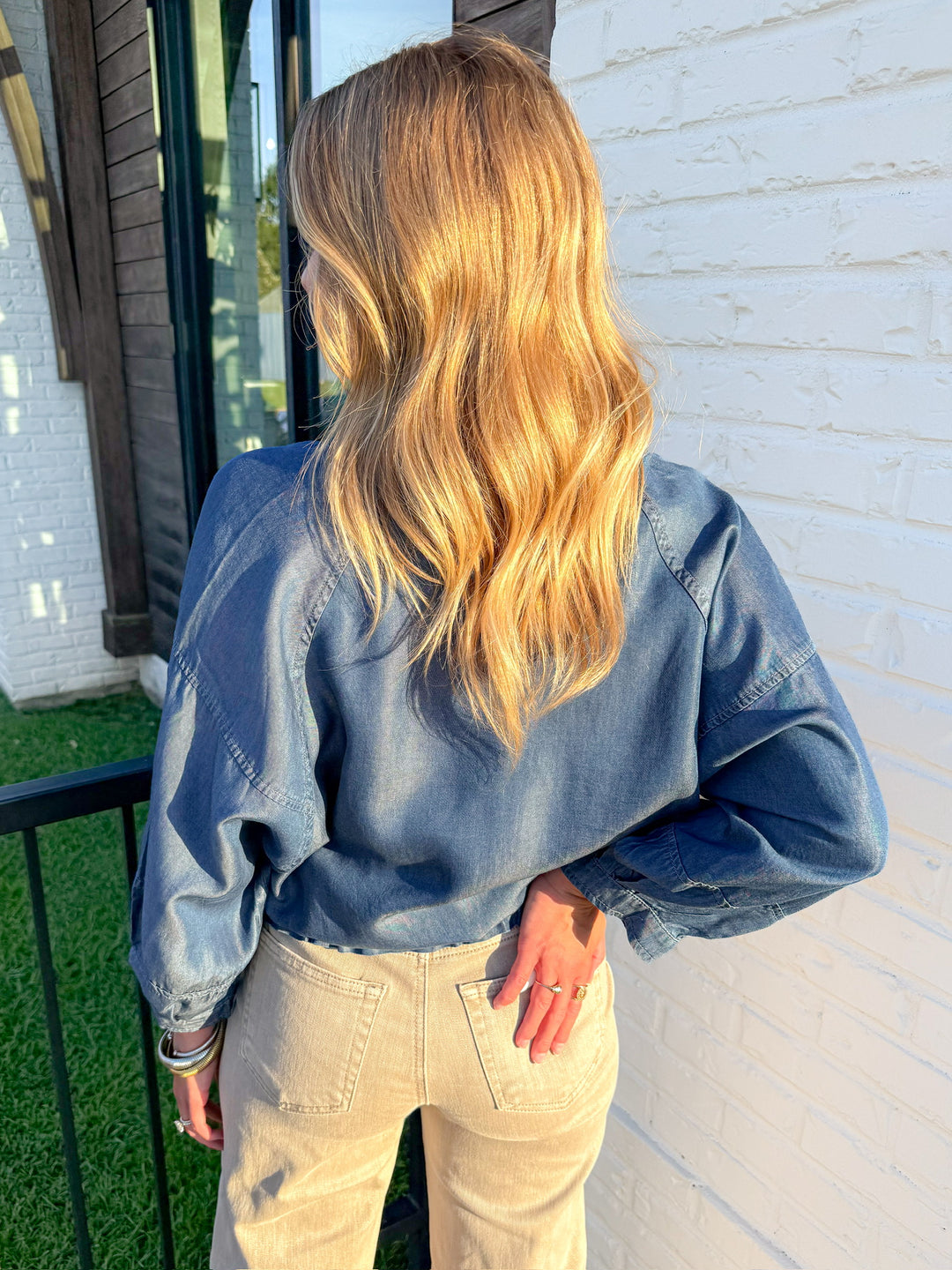 BLUE MOON TENCEL ZIP UP JACKET