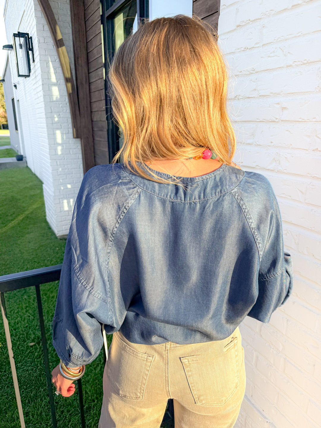 BLUE MOON TENCEL ZIP UP JACKET