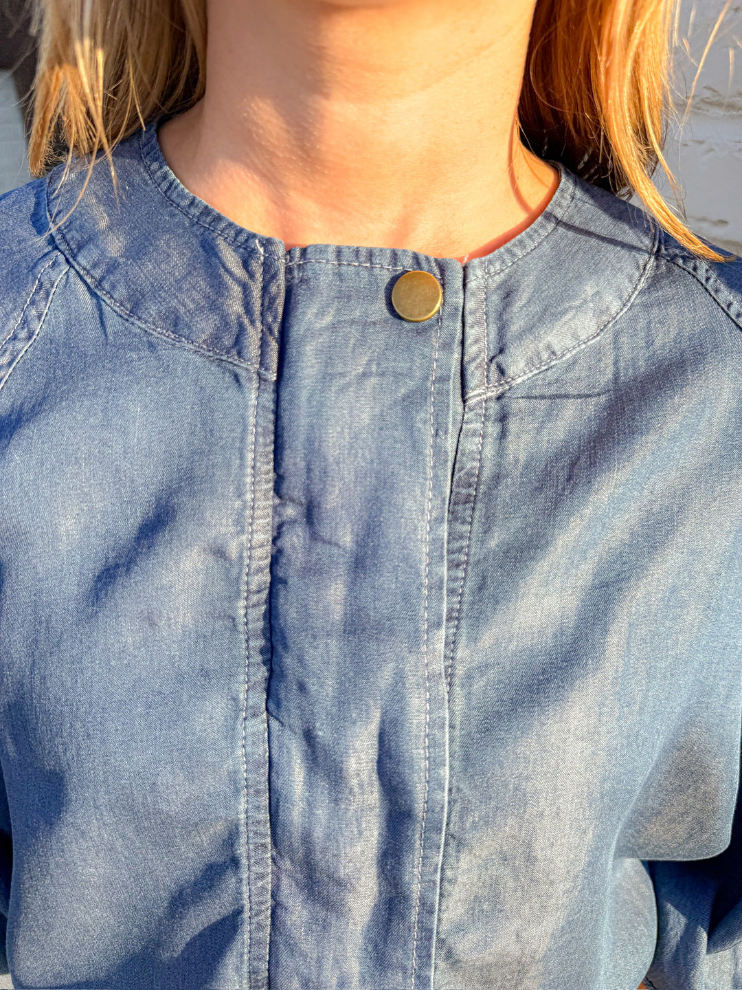 BLUE MOON TENCEL ZIP UP JACKET