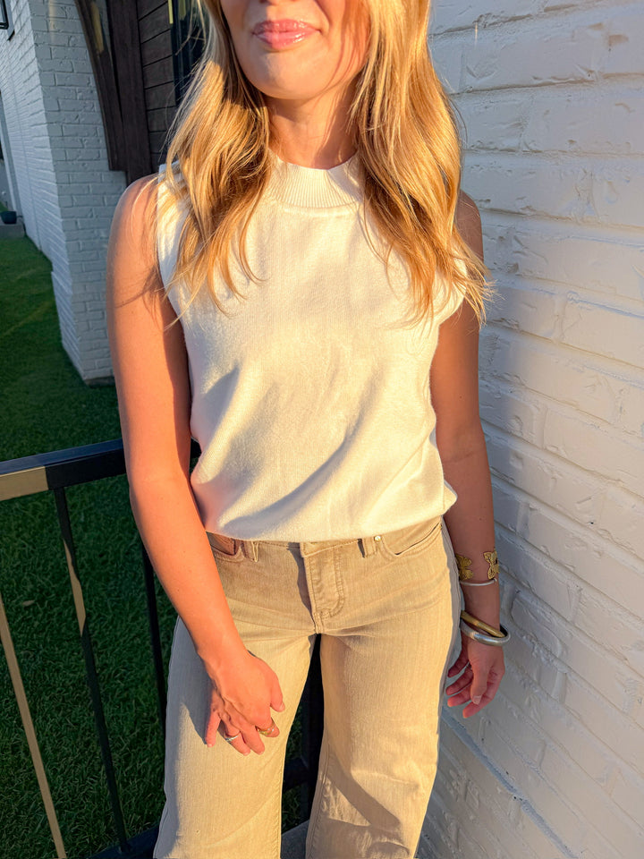 WILLA SLEEVELESS KNIT TOP