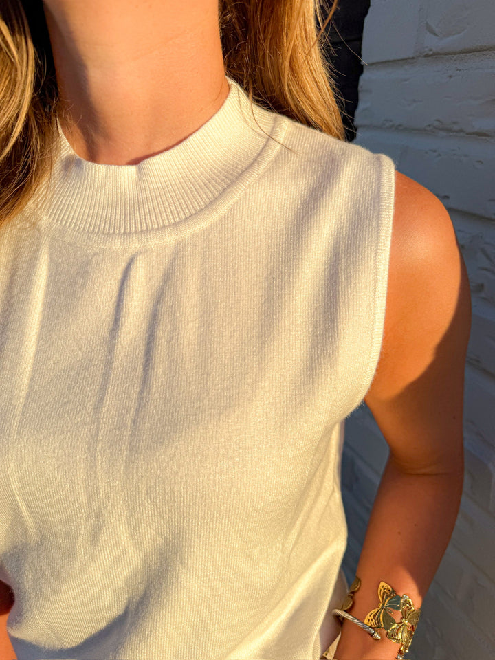 WILLA SLEEVELESS KNIT TOP