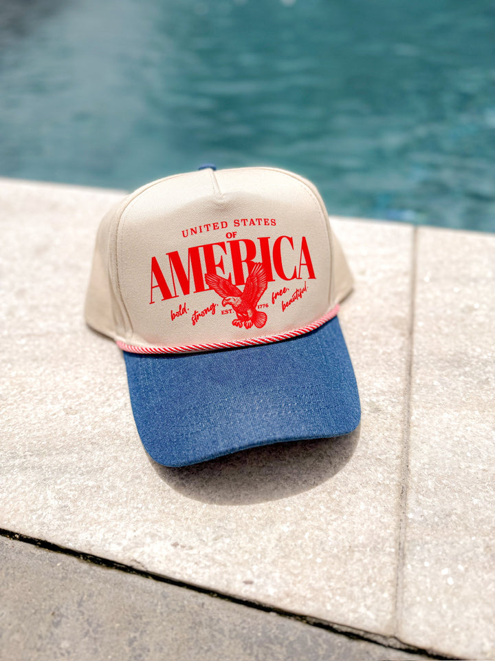 VINTAGE AMERICA TRUCKER HAT