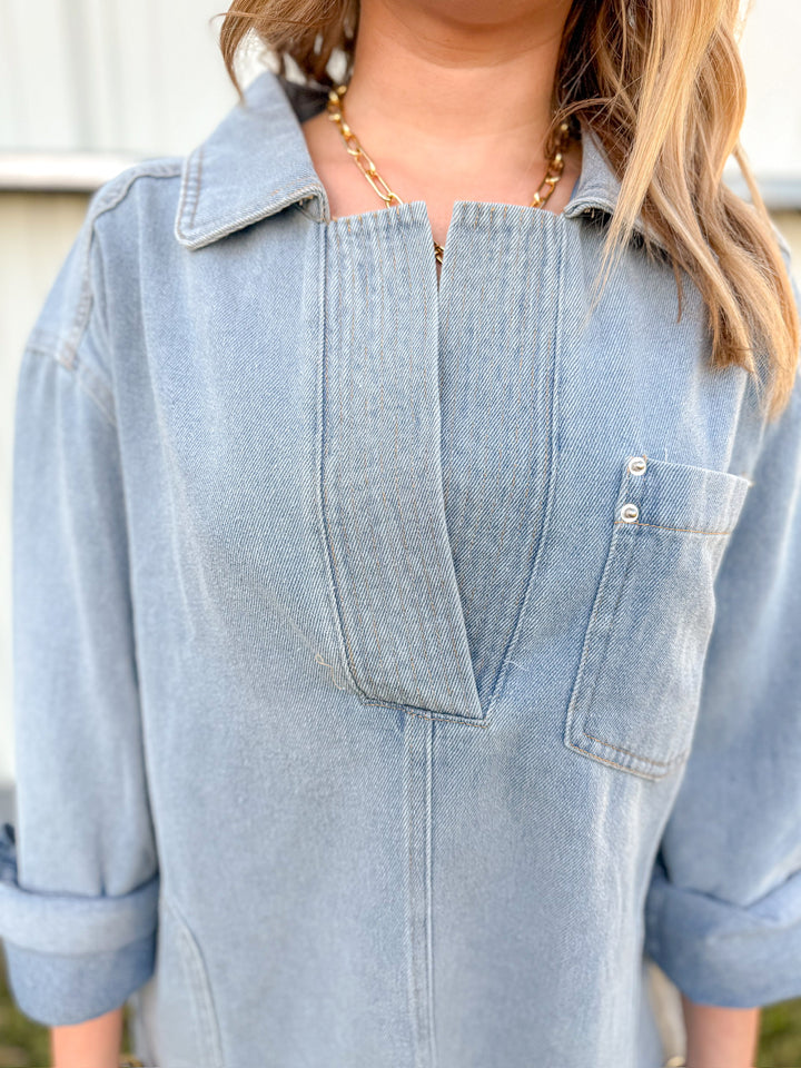 THE EASY DENIM DRESS