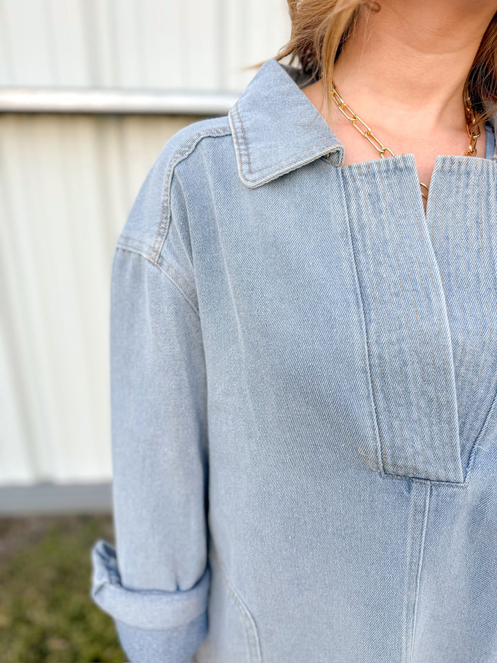 THE EASY DENIM DRESS