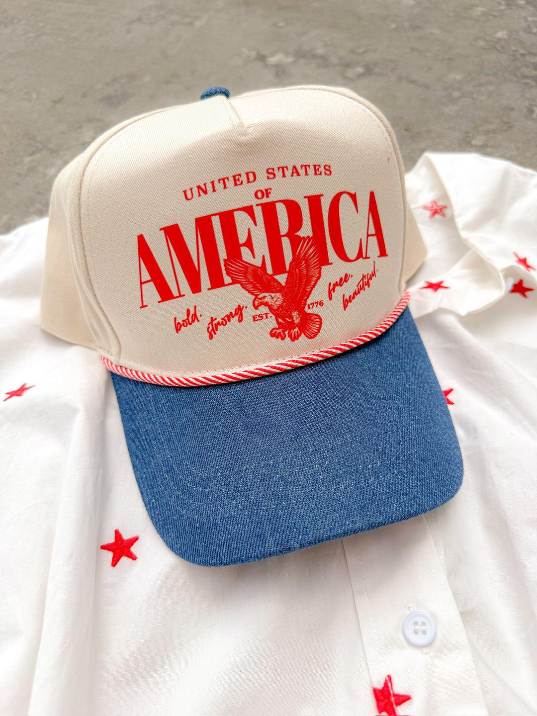 VINTAGE AMERICA TRUCKER HAT