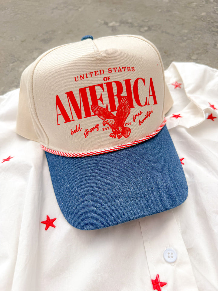VINTAGE AMERICA TRUCKER HAT