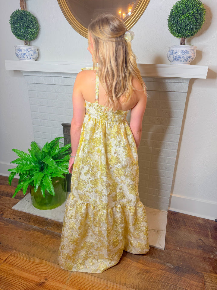BETINA BOW FRONT MAXI DRESS