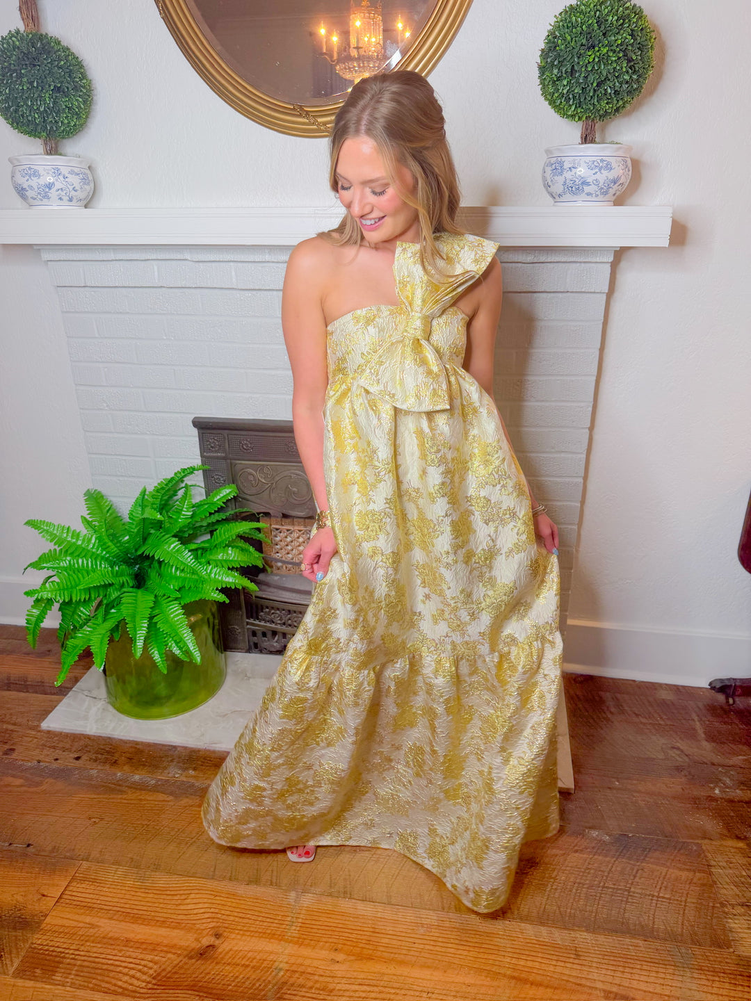 BETINA BOW FRONT MAXI DRESS