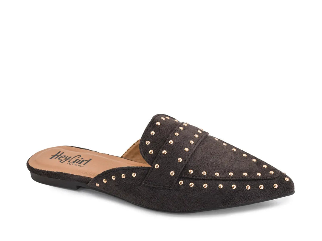 CHARLOTTE STUDDED MULE