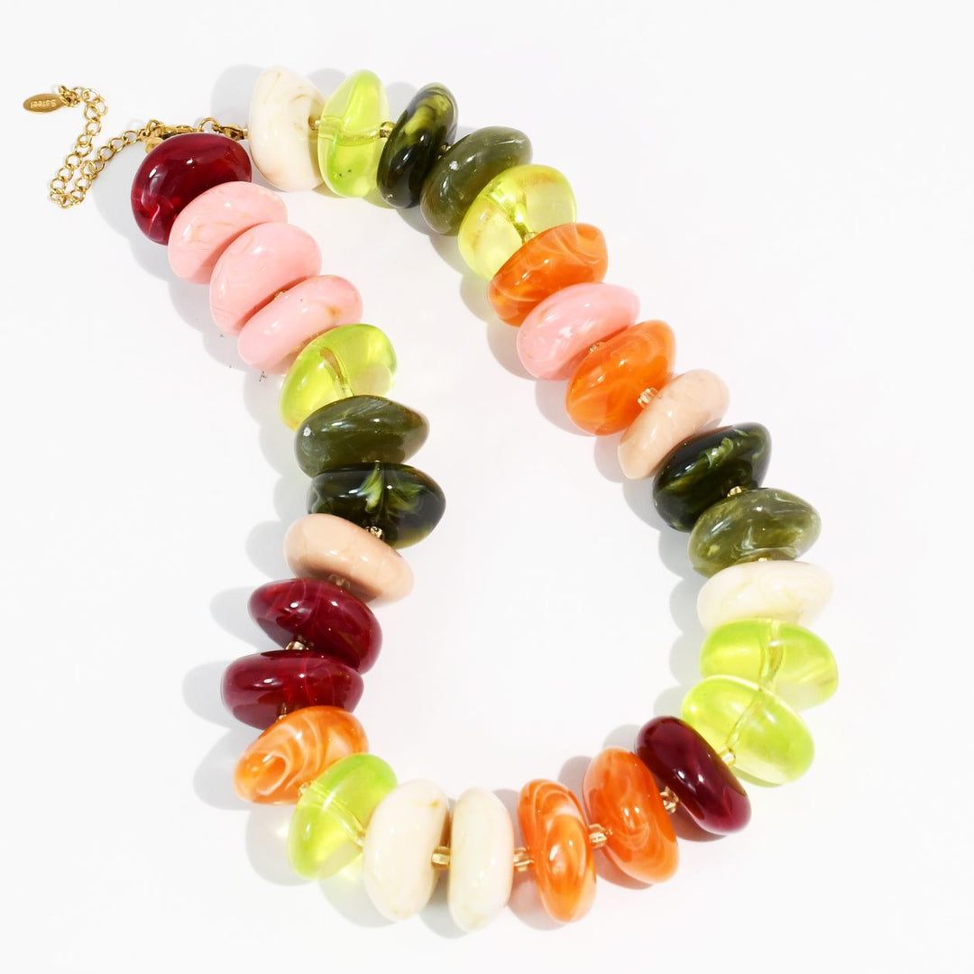 THE ICON NECKLACE - ORANGE/NEON