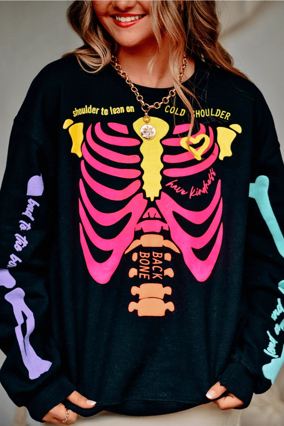 NEON SKELLY SWEATSHIRT