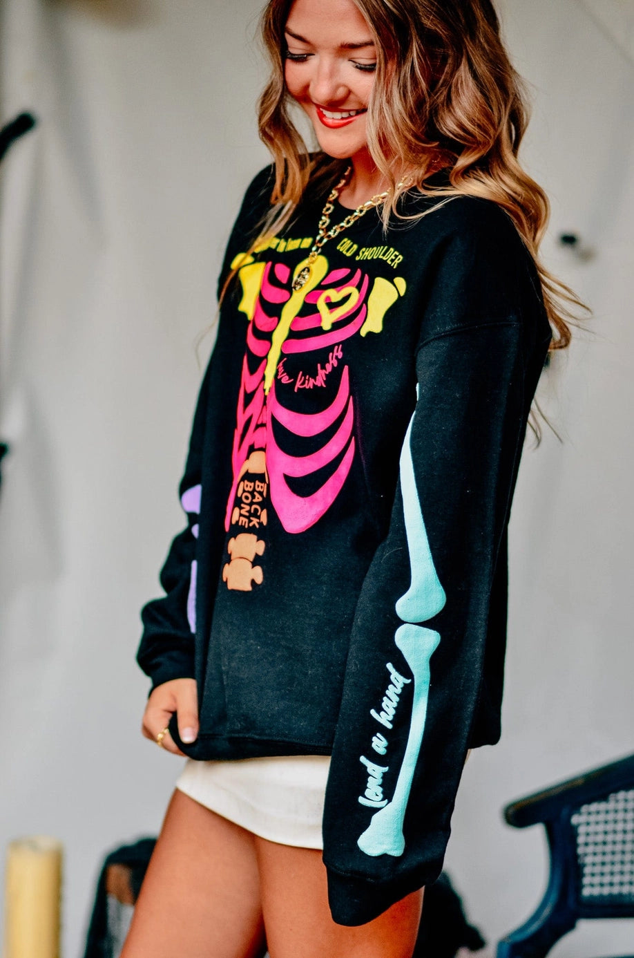 NEON SKELLY SWEATSHIRT