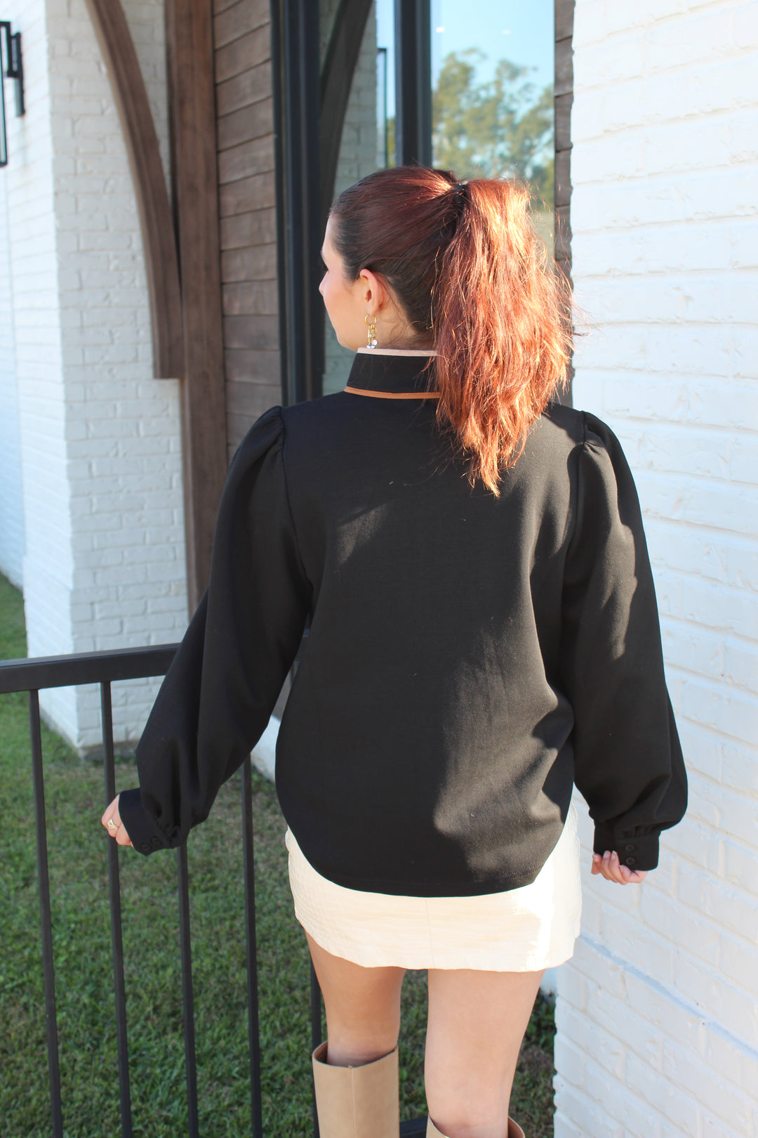 THE EASTSIDE HALF ZIP LONG SLEEVE TOP