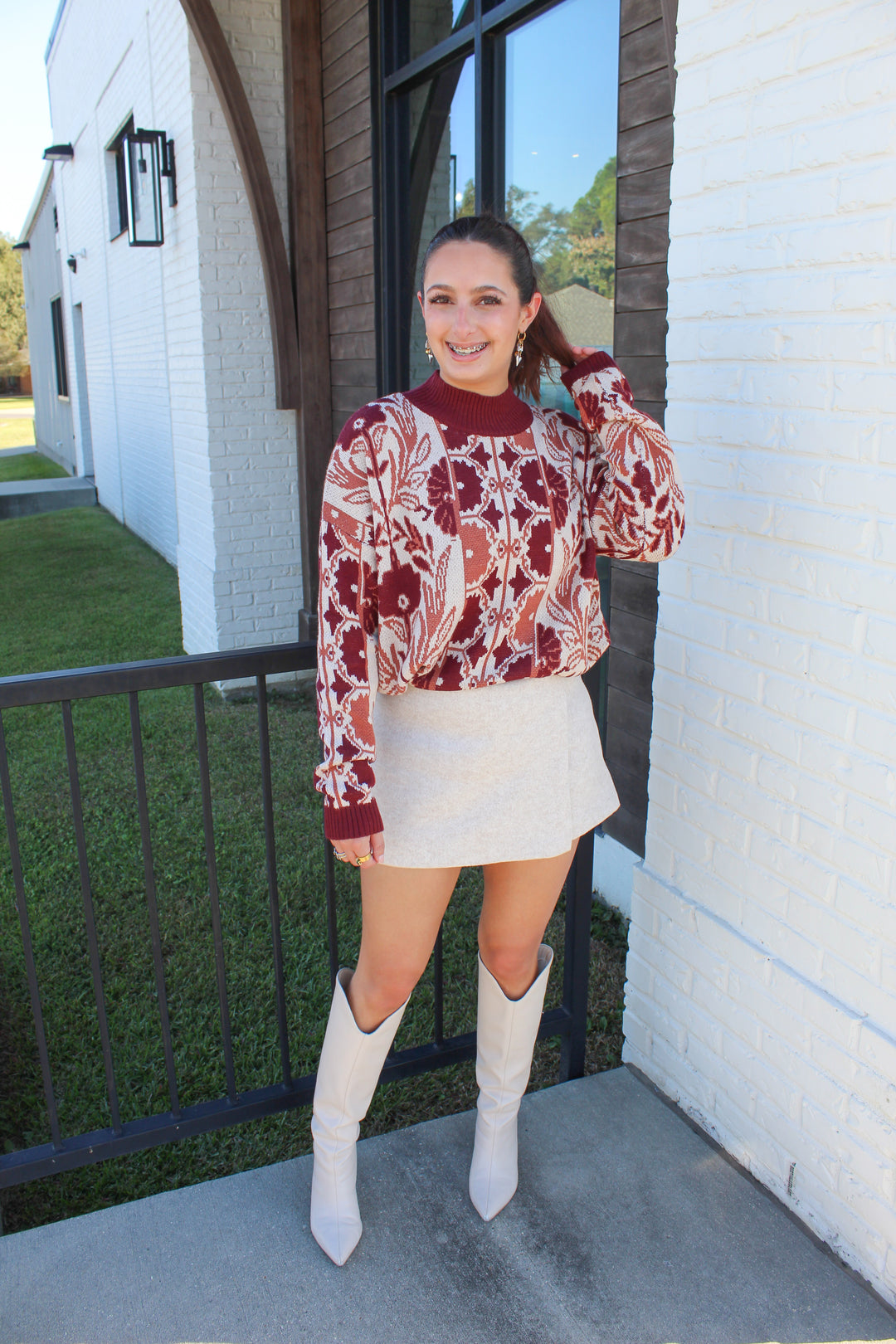 THE TREASURED FLORAL TAPESTRY SWEATER
