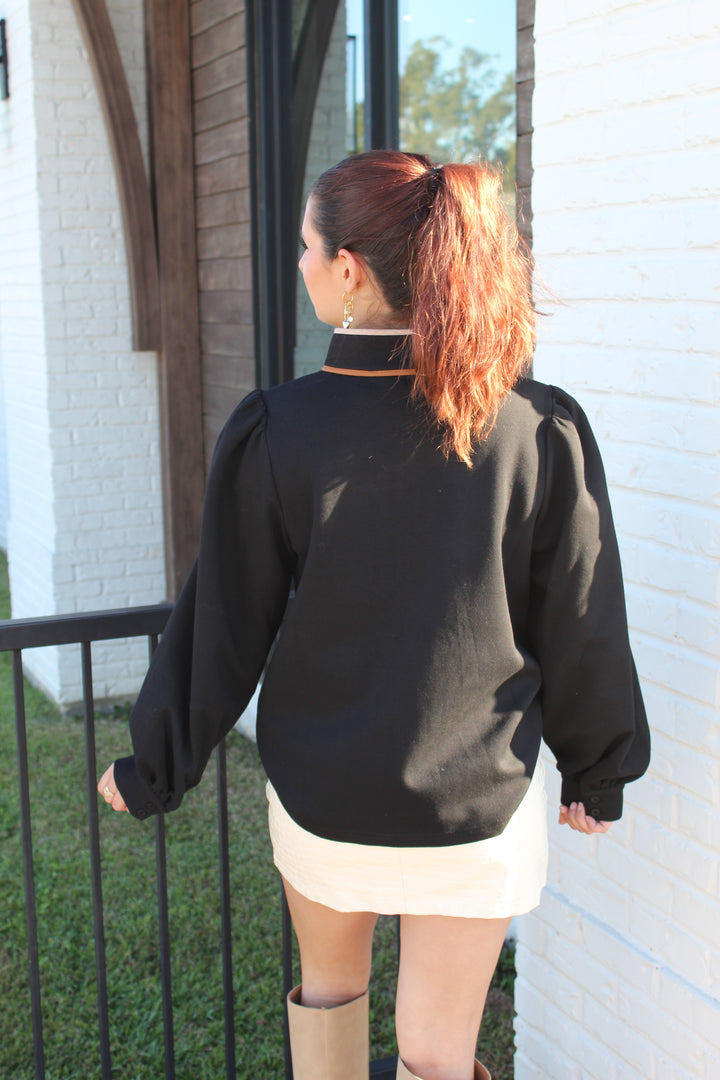 THE EASTSIDE HALF ZIP LONG SLEEVE TOP