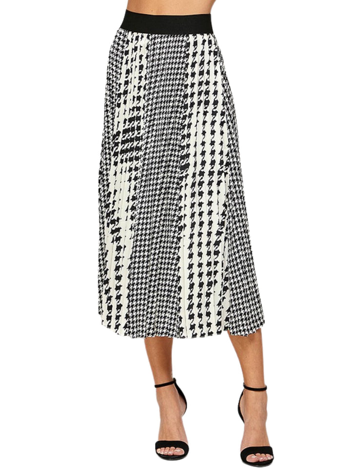 HOLLY HOUNDSTOOTH SKIRT