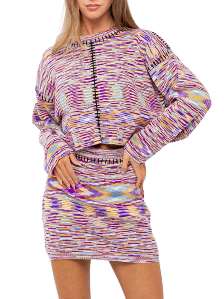 IN YOUR DREAMS KNIT SET SKIRT