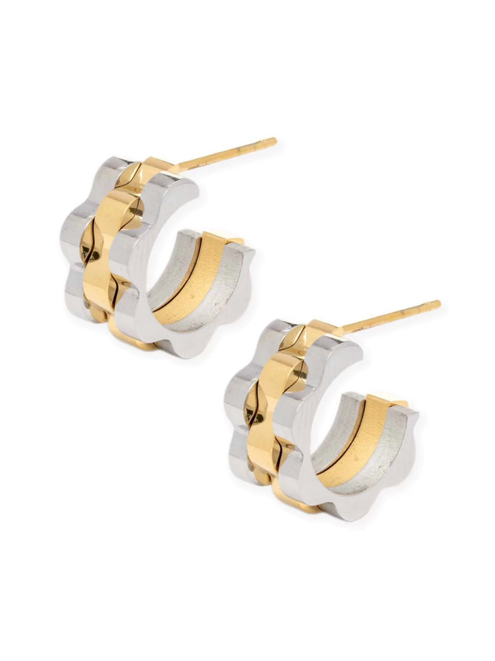 ROLLY TWO TONE HOOPS